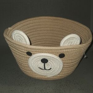 New Brown Bear Face Basket